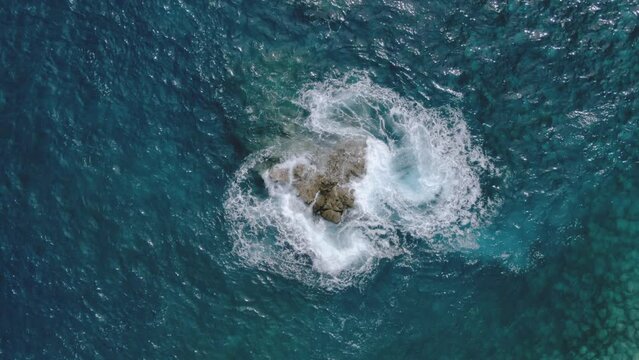 Aerial view of Ilheus da Rib in Madeira, Portugal.