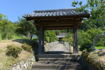 禅定寺　山門　京都府宇治田原町