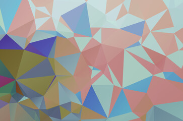 Fototapeta premium Polygonal design for your web site. Multicolor Rainbow vector abstract mosaic backdrop Glitter abstract illustration with an elegant design.