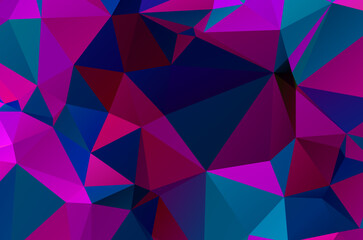 Geometric design for business presentations or web. Colorful swirl rainbow polygon background or frame. Abstract Rectangle