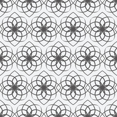 flower geometric seamless pattern