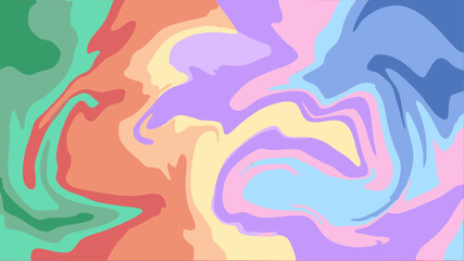 Cute waves sweet colors background 