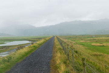 road in the fog