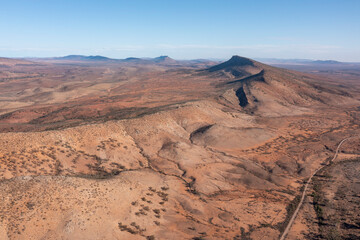 Fototapeta na wymiar The Elder mountain range in South Australia.