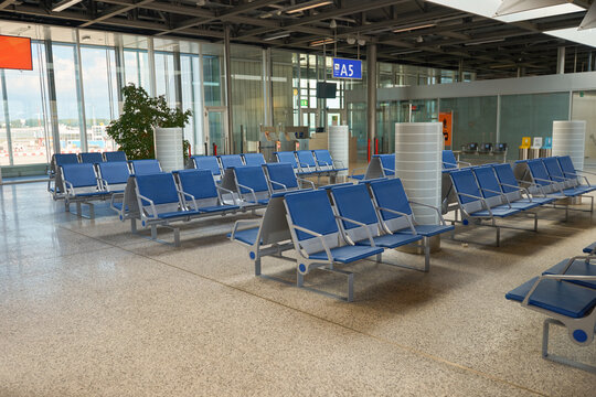 GENEVA, SWITZERLAND - CIRCA SEPTEMBER, 2014: inside Geneva International Airport