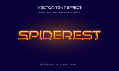 Naklejka na ściany i meble Spider verse editable superhero style text effect