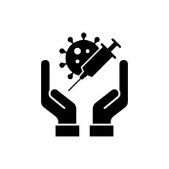 Vaccine icon design isolated pon white background. vector illustration