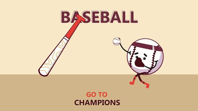 Baseball mascot, go to champions