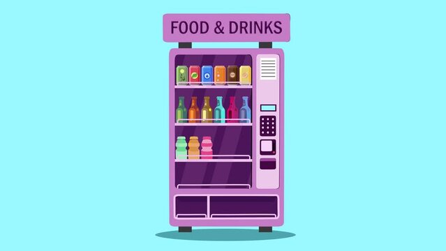 Food and drinks, operating vending machine