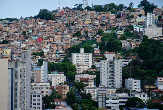view favelas in Brazil 