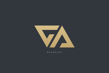 GA Letter G Combination Monogram Logo