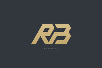 RB Letter R Combination Monogram Logo