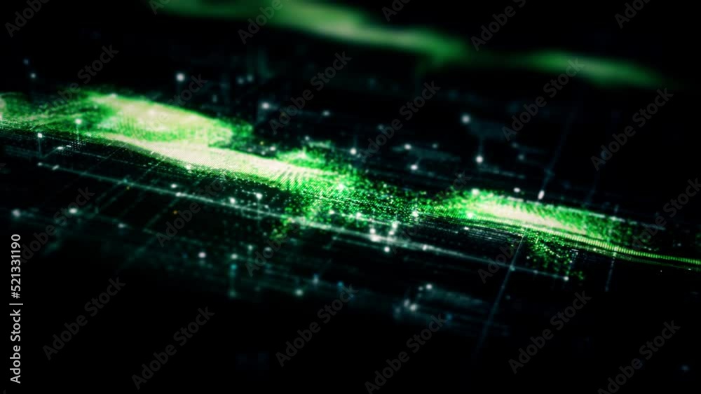 Poster Futuristic hi-tech user interface head up display elements with digital data information display for background computer desktop screen