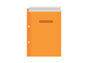 File folder. Archive folder. Simple flat illustration.
