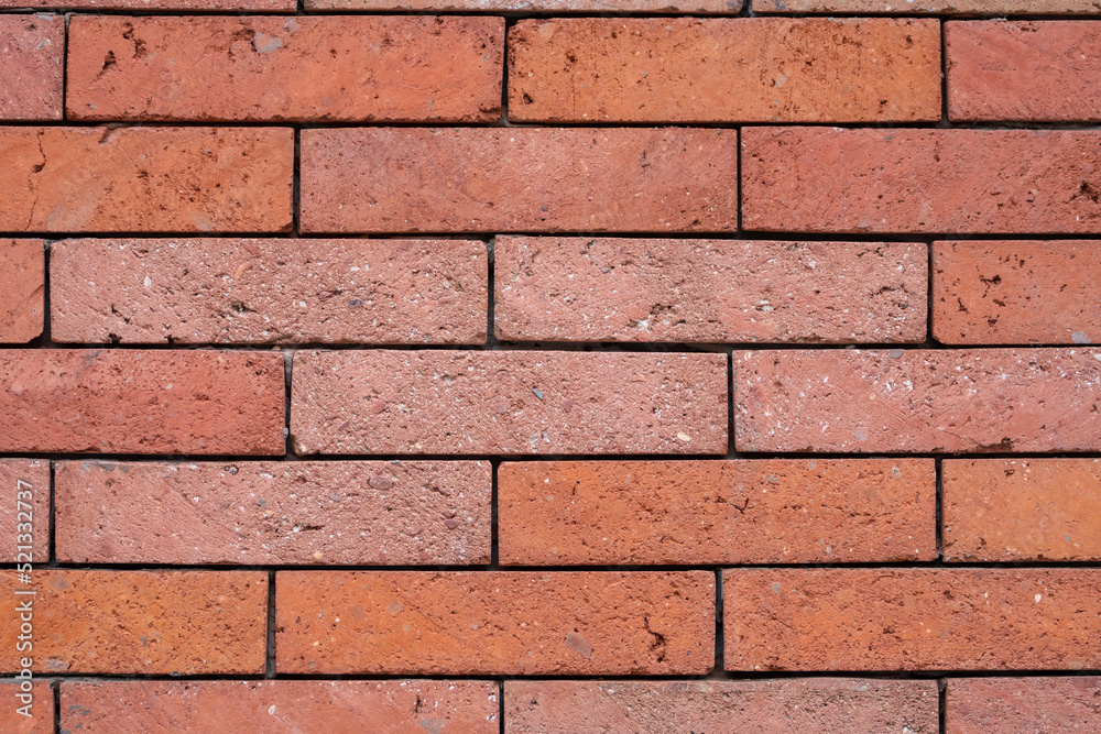 Wall mural old red brick wall texture background