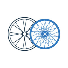 Bicycle rims and spokes icon