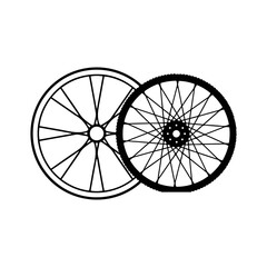 Bicycle rims and spokes icon