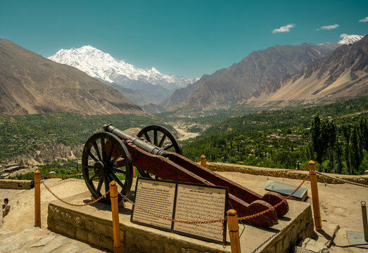 Hunza Valley Road and gorgeous mountains of the North Pakistan 