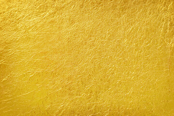 Golden Shiny Yellow Foil Foil texture Background