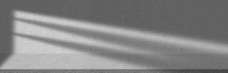 Cement wall and marble floor decorate the gray landscape. room background with light and shadow Abstract Wallpaper