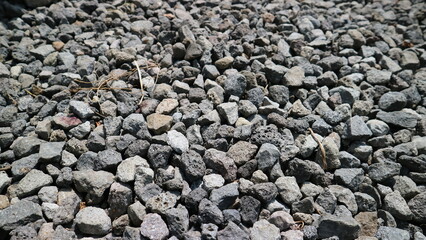 pebbles in the yard
