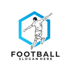 football logo vector design silhouette