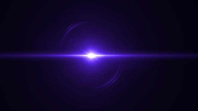 lens flare effect on black blackground
