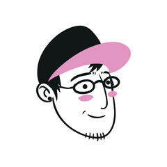 guy face illustration