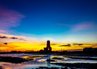Relics of ancient church nearby the shore in Namdinh (called "the Collapsed Church")