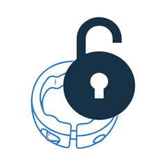 Clamp component or lock icon