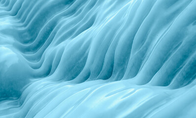 Inside the ice cave - ice cave winter frozen nature background landscape - Lake Baikal, Siberia, Eastern Russia