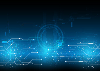 electronic data communication technology abstract background