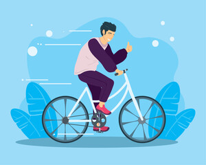 poster of man on a bike