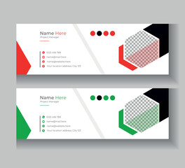 Email signature template and corporate design for business