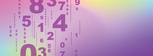 abstract background with numbers	