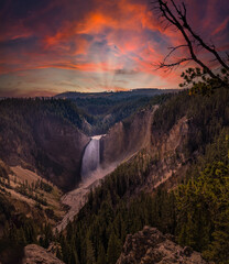 Sunset Waterfall