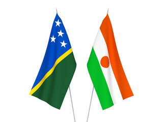 Republic of the Niger and Solomon Islands flags