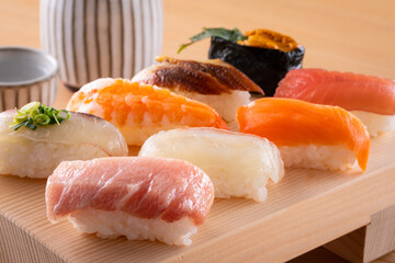 お寿司と日本酒