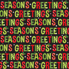 season's greeting seamless pattern design 