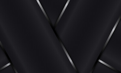 Black background with silver lines elegant design