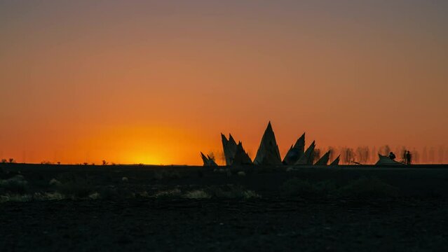 Timelapse View Of The Burning Man (AfrikaBurn) Festival In South Africa