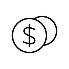 Money finance icon vector graphic illustration