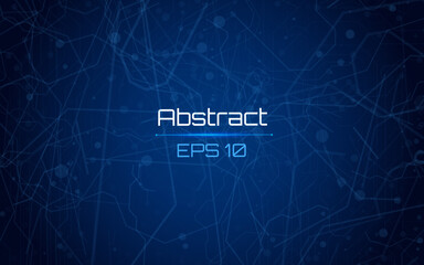 Futuristic abstract background. Server, internet, speed. Futuristic tunnel HUD. Motion graphics for an abstract data center .  wireframe ,dark 
 background and  Dotted texture template.