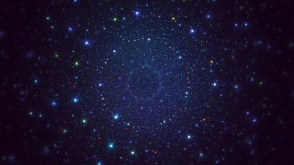 3D rendering abstract circle light background