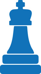 Chess king icon, chess game icon vector