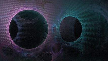 Paint Movement. Color Dream series. Composition of gradients and spectral hues for subject of imagination, creativity and art painting.