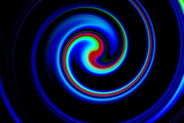 abstract dark background with colors spiral