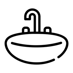 basin line icon