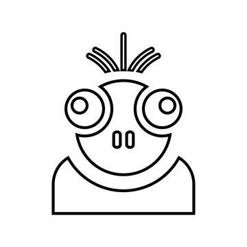 Abhorrent, despicable line icon. Outline vector.