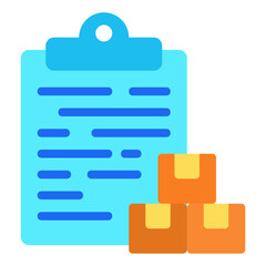 Inventory , Warehouse flat icon.